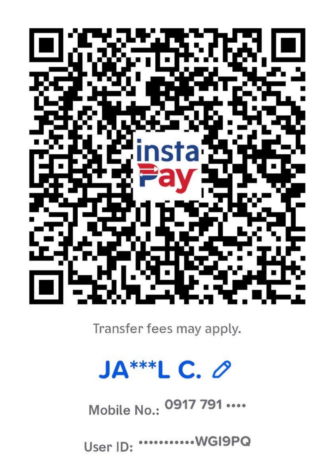 Official GCash / InstaPay payment QR code